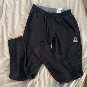 Black Reebok joggers